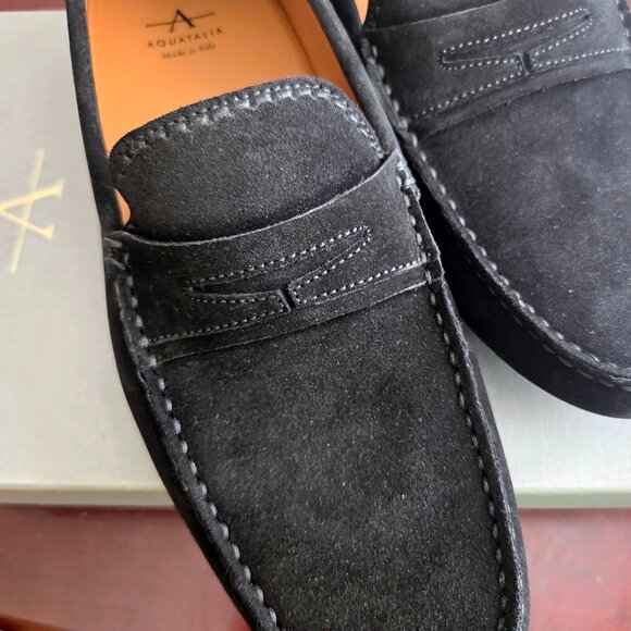 Aquatalia – Brandon Loafers – Men’s Dress Shoes – BLACK main image 4